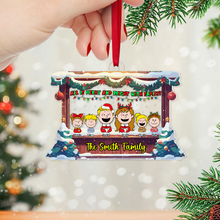 Load image into Gallery viewer, Custom Family Christmas Acrylic Ornament Ornament PopCulturePrints