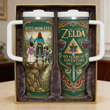 Load image into Gallery viewer, Best Mom Ever - Personalized Legendary Adventure Mom Tumbler | Custom Gift for Mom, Grandma, and More Tumbler Cup PopCulturePrints