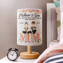 Load image into Gallery viewer, Mother & Daughters - Personalized Fabric Lamp - A Heartfelt Gift for Mom and Grandma Fabric Lamp PopCulturePrints