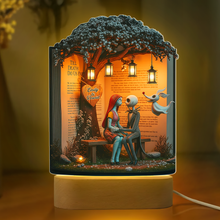Load image into Gallery viewer, Till Death Do Us Part LED Light - Personalized Horror Couple Gift for Halloween Led Night Light PopCulturePrints