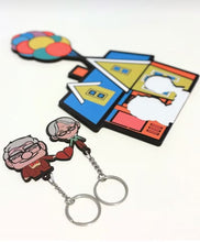 Load image into Gallery viewer, Personalized Up Inspired Couple Key Holder | Unique Valentine's Day Gifts for Couples Keychains PopCulturePrints