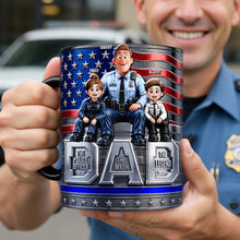 Load image into Gallery viewer, “The Police Officer, The Myth, The Legend” Magic Mug - Personalized Gifts for Dad, Grandpa, and Police Officers Coffee Mug PopCulturePrints
