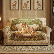 Load image into Gallery viewer, A Mother’s Heart is a Forest of Love - Personalized Sofa Cover for Mom Sofa Cover PopCulturePrints