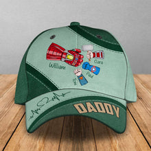 Load image into Gallery viewer, Custom Superhero Dad Cap - Personalized with Kids' Names Caps PopCulturePrints