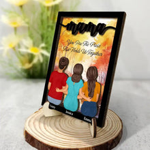 Load image into Gallery viewer, Mom, To The World You Are A Mother - Personalized 2-Layered Wooden Plaque With Stand Wooden Plaque PopCulturePrints