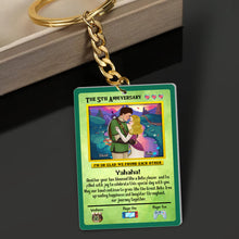 Load image into Gallery viewer, Personalized 5th Anniversary Acrylic Keychain for Couples Keychains PopCulturePrints