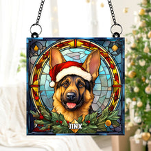 Load image into Gallery viewer, German Shepherd Dog Christmas Acrylic Suncatcher Ornament - Personalized Gifts For Dog Lovers Suncatcher PopCulturePrints