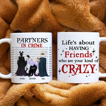 Load image into Gallery viewer, Partners in Crime Personalized Mug - Villain Friends Edition Coffee Mug PopCulturePrints