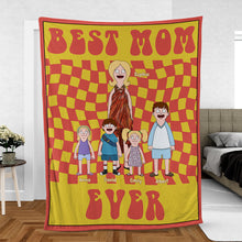 Load image into Gallery viewer, "BEST MOM EVER!" - Personalized Blanket for Mom, Special Gift for Mother's Day Blanket PopCulturePrints