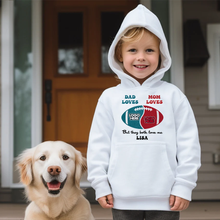 Load image into Gallery viewer, Custom Kids Shirt - Dad and Mom Love Me Shirts PopCulturePrints