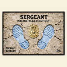 Load image into Gallery viewer, Proud To Serve Police Doormat - Personalized Gift for Law Enforcement Officers Doormat PopCulturePrints