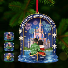 Load image into Gallery viewer, "And Then They Lived Happily Ever After" - Personalized Christmas Ornament - Unique Gift for Couples, Friends, and Family Ornament PopCulturePrints