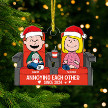 Load image into Gallery viewer, Customized Christmas Couple Ornament - Funny and Unique Valentine’s Day Gifts Ornament PopCulturePrints
