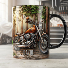 Load image into Gallery viewer, Adventure Awaits: Personalized Adventure Mug for Motorcycle Lovers - Custom Gift for Bikers and Enthusiasts Coffee Mug PopCulturePrints