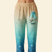 Load image into Gallery viewer, Personalized Sea Turtle Pajama Pants - Perfect Gifts for Ocean Lovers Pajama Pant PopCulturePrints