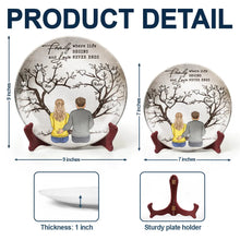 Load image into Gallery viewer, Family Where Life Begins And Love Never Ends - Personalized Ceramic Plate for Mom, Grandma & Family Ceramic Plate PopCulturePrints