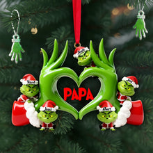 Load image into Gallery viewer, “Celebrating Love & Family” - Fun Love Christmas Ornament - Personalized Gift for Grandma & Family Members Ornament PopCulturePrints