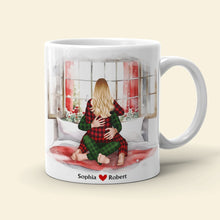Load image into Gallery viewer, Custom Couple's Christmas Mug | Valentine's Day Gifts | Personalized Holiday Gift Coffee Mug PopCulturePrints