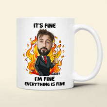 Load image into Gallery viewer, Everything Is Fine Mug - Personalized Gift for Office Workers Coffee Mug PopCulturePrints