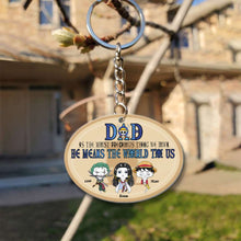 Load image into Gallery viewer, One Piece Dad Keychain - Personalized Gift for Father's Day Keychains PopCulturePrints
