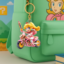 Load image into Gallery viewer, “Race into Adventure!” Personalized Keychain for Car Fans - Custom Gift for Enthusiasts, Friends, and Family Keychains PopCulturePrints