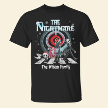 Load image into Gallery viewer, Personalized Nightmare Family Christmas Hoodie Shirts PopCulturePrints