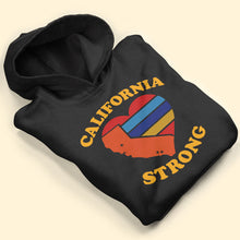 Load image into Gallery viewer, California Strong Heart Shirt - Support for Wildfire Relief Shirts PopCulturePrints