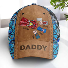 Load image into Gallery viewer, Personalized Superhero Dad Cap - Custom Name Gifts Caps PopCulturePrints