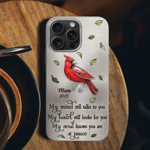 Load image into Gallery viewer, My Mind Still Talks To You - Personalized Metal Effect Printed Phone Case Clear Phone Case PopCulturePrints