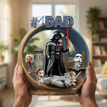 Load image into Gallery viewer, #1 Dad: The Ultimate Father's Day Gift - Personalized Acrylic Plaque for Dads and Grandpas Shaped Plaques PopCulturePrints