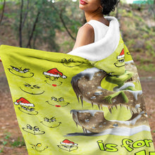 Load image into Gallery viewer, Personalized Movie Fan Wearable Blanket Hoodie - Grinch Style Blanket PopCulturePrints