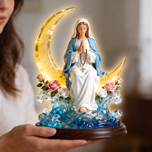 Load image into Gallery viewer, Embrace Faith Under the Moon - Personalized Acrylic Light Box - Gift for Christians Light Box PopCulturePrints