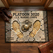 Load image into Gallery viewer, “Honor Your Journey” - Veteran Legacy Shaped Doormat - Personalized Gifts for Veterans Doormat PopCulturePrints