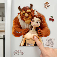 Load image into Gallery viewer, “Love in Every Detail” - Cheeky Couples Anti-Collision Acrylic Fridge Magnet - Personalized Gifts for Couples