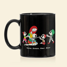 Load image into Gallery viewer, Personalized Horror-Themed Family Coffee Mug: Partners in Crime Coffee Mug PopCulturePrints