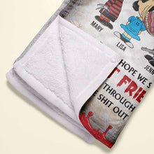 Load image into Gallery viewer, Personalized Halloween Best Friends Ghost Blanket - Custom Names Blanket PopCulturePrints