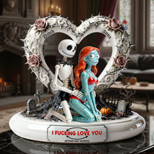 Load image into Gallery viewer, Forever Fearless: I F***ing Love You - Custom Horror Couple Acrylic Plaque Shaped Plaques PopCulturePrints