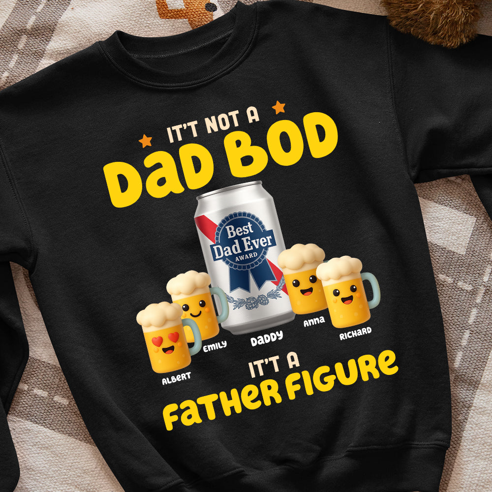 “It’s Not a Dad Bod, It’s a Father Figure” - Personalized Dad Shirt - Custom Gift for Dad and Grandpa Shirts PopCulturePrints