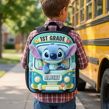 Load image into Gallery viewer, "Back to School Fun with Stitch!" - Personalized Backpack For Kids - Custom Gift for Students Backpack PopCulturePrints
