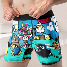 Load image into Gallery viewer, Personalized Gamer Men's Boxers - Unique Design for Game Lovers Boxer Briefs PopCulturePrints