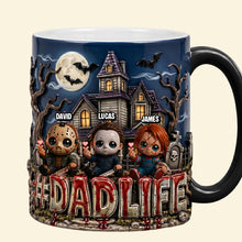 Load image into Gallery viewer, Dad Life with Little Horrors - Personalized Magic Mug for Dads Coffee Mug PopCulturePrints