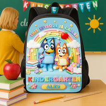 Load image into Gallery viewer, "Bring Joy to Learning!" - Cute Cartoon School Bag, Personalized Gift for Kids Backpack PopCulturePrints
