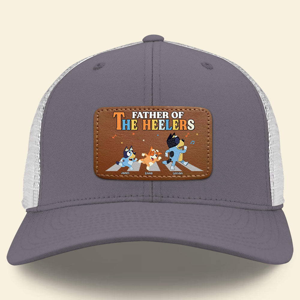 Personalized Father of The Heelers Cap | Custom Bluey Inspired Dad Hat Caps PopCulturePrints