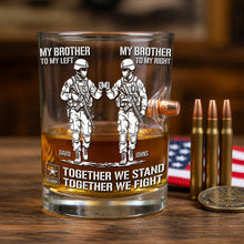 Load image into Gallery viewer, Fist Bump Dual Team Round Glass - Personalized Gift for Sport Lovers