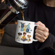 Load image into Gallery viewer, Best Dog Dad Ever - Personalized White Edge-to-Edge Mug Mug PopCulturePrints
