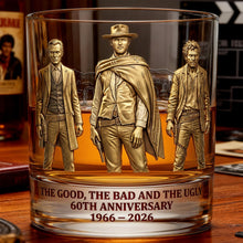 Load image into Gallery viewer, "Celebrate 60 Years of Iconic Cinema with Personalized Elegance" - 60th Anniversary Western Style Drinking Glass - Custom Gift for Movie Lovers Glass PopCulturePrints