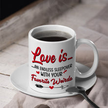 Load image into Gallery viewer, Personalized Coffee Mug - Endless Love Sleepover for Couples | Valentine's Day Gifts Coffee Mug PopCulturePrints