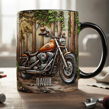 Load image into Gallery viewer, Adventure Awaits: Personalized Adventure Mug for Motorcycle Lovers - Custom Gift for Bikers and Enthusiasts Coffee Mug PopCulturePrints