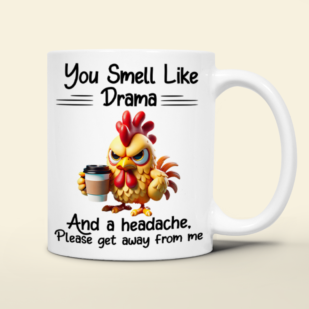 Funny Animal Coffee Mug - You Smell Like Drama Coffee Mug PopCulturePrints