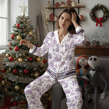 Load image into Gallery viewer, "Sweet Dreams Await" - Simply Meant To Be Pajama Set - Personalized Gift for Her Pajama Set PopCulturePrints